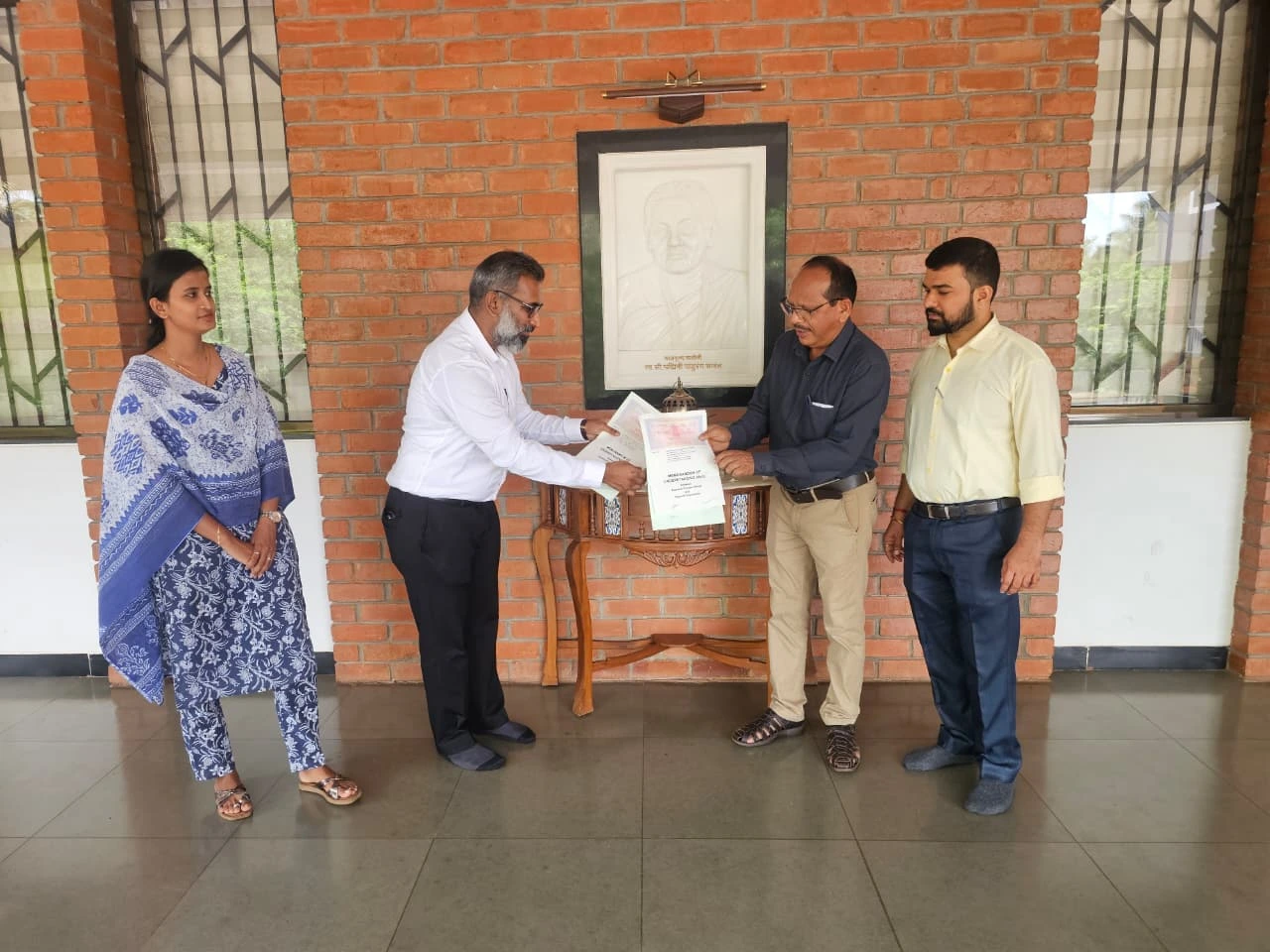 Avanteia directors signing MOU with Padmini Foundation Goa trustees and management at Mapusa office