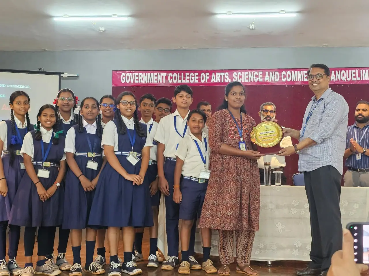 Winners announcement and prize distribution at Avanteia CyberSafe Future Government College Sanquelim
