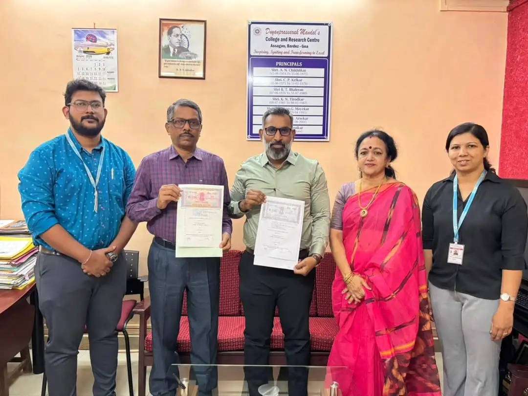 MOU with Dnyanprassarak Mandal's College and Research Centre